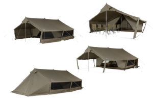 Twee nieuwe lodge-tenten bij Snow Peak