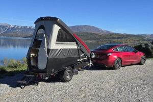 Wheelhome zet Tesla-kampeerunit om in Dashaway ECT-trailer vanaf 370 kilo